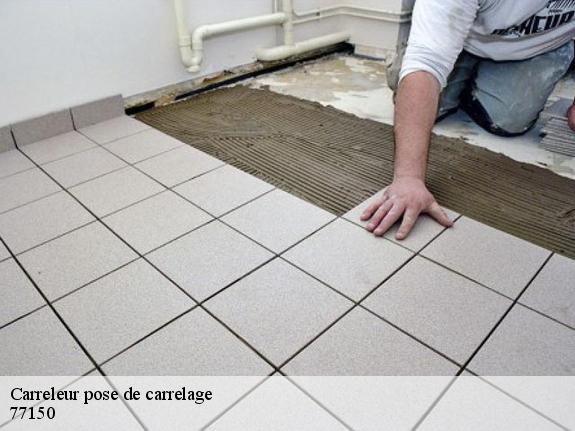 Carreleur pose de carrelage  77150